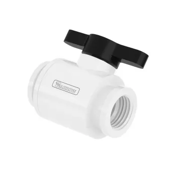 Rutulinis vožtuvas Barrow TLQFS-V1 10 mm G1/4, balta / juoda apdaila
