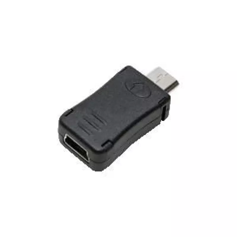 Logilink - USB adapteris - 5 kontaktų Micro-USB tipo B (V) - Mini-USB, tipo A (M) (USB/USB 2.0) - Juodas (AU0010)