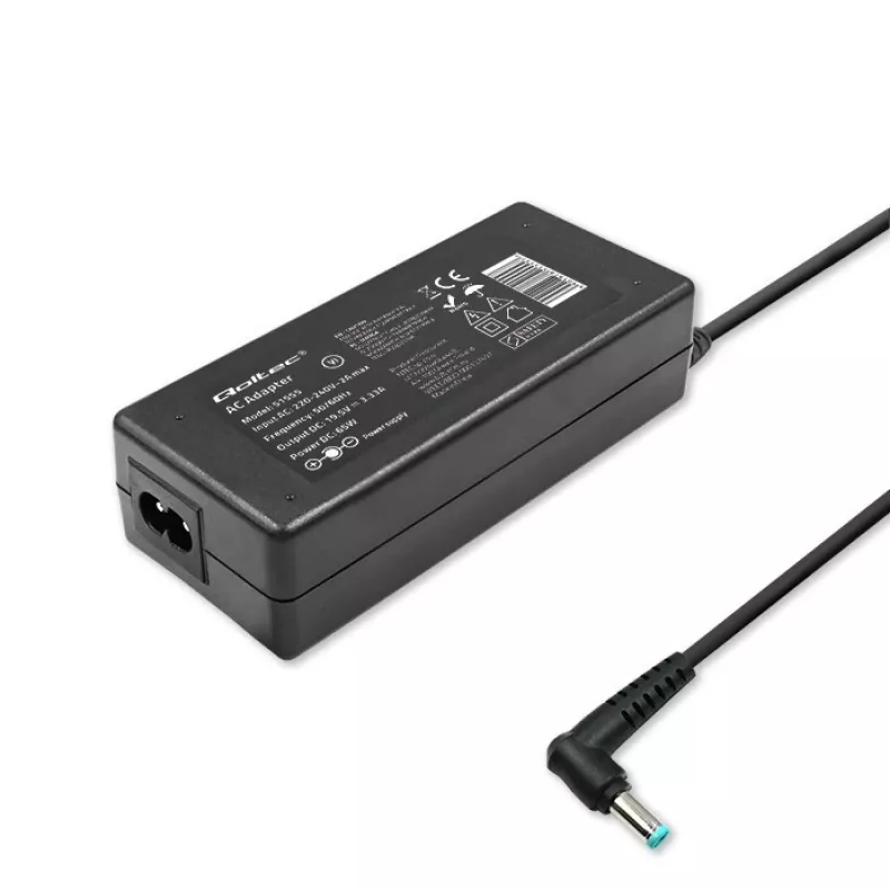 Maitinimo adapteris Qoltec 51555 Patalpoje 65W Juodas