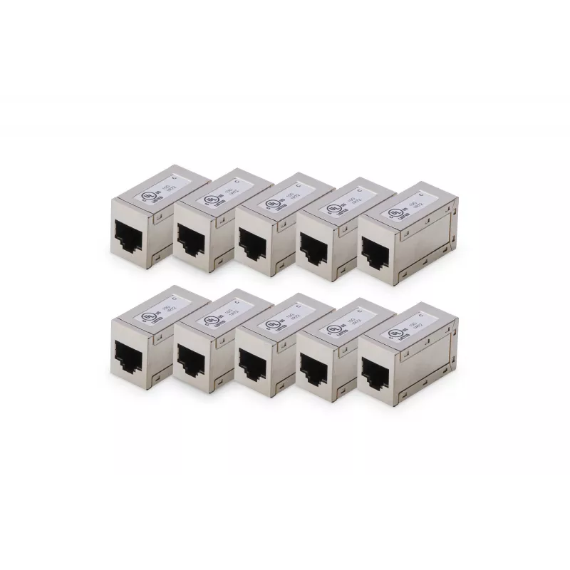 „Digitus“ CAT 6 modulinės movos, ekranuotos, 10 vnt., RJ-45, auksiniai kontaktai