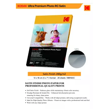 Kodak Ultra Premium Photo Paper 280g Satin 13 x 18 cm 20 lapų