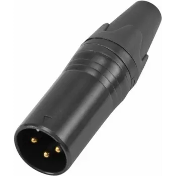 XLR 3 kontaktų jungtis Omnitronic IP reitingo modelis 30208435, kištukinė/lizdinė garso kabelio jungtis