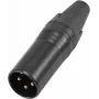 XLR 3 kontaktų jungtis Omnitronic IP reitingo modelis 30208435, kištukinė/lizdinė garso kabelio jungtis