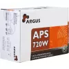 INTER TECH Argus APS-720W - Maitinimo blokai (115-230 V, 20+4 kontaktų ATX, 47-63 Hz, 12V1,+12V2,+3.3V,+5V,+5Vsb,12V, Aktyvus, ATX, Juoda)