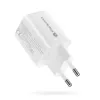Sieninis įkroviklis everActive SC-450Q 45W 1×USB-C 1×USB-A Baltas
