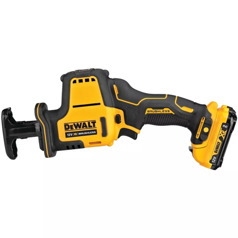 DeWALT DCS312D2-QW stūmoklinis pjūklas 2800 smūgių/min Juodas, Geltonas