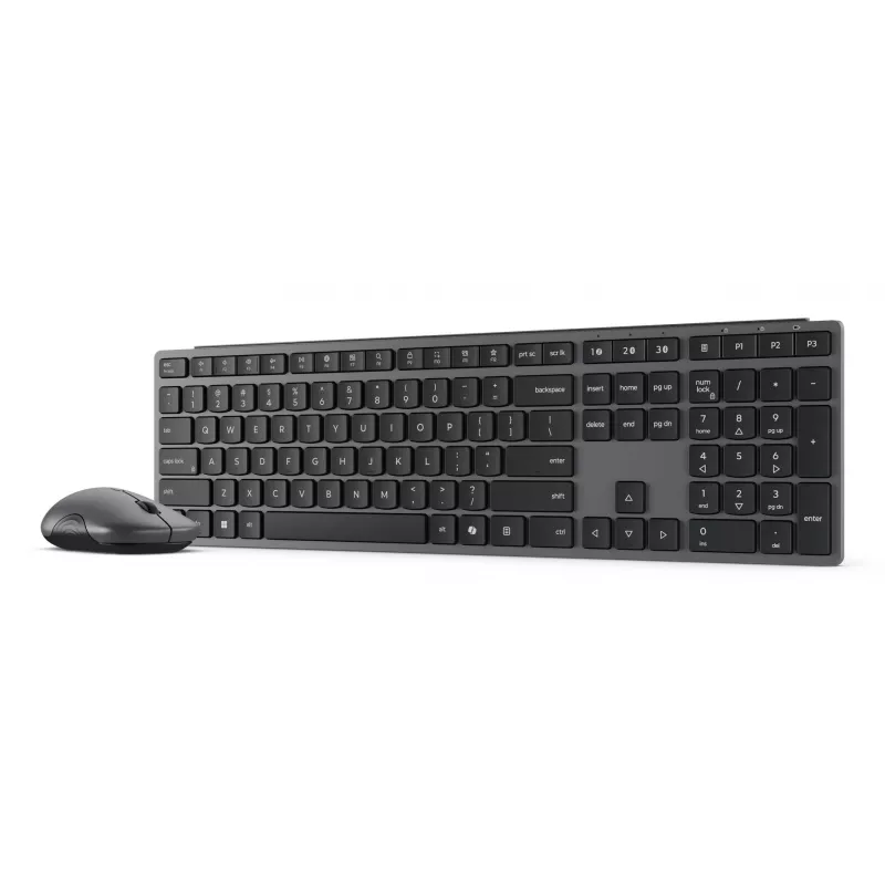 Belaidis klaviatūros ir pelės rinkinys Lenovo 700 Modern Multi-Device — JAV anglų išdėstymas, Bluetooth, Luna Pilka