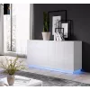 Cama Komoda 2D REJA baltas blizgus/baltas blizgus