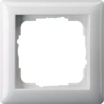 Sieninė plokštė Gira Standard 55 balta — bevaržtė, termoplastikas, 80,7×80,7 mm, 11,4 mm storis