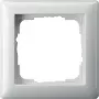 Sieninė plokštė Gira Standard 55 balta — bevaržtė, termoplastikas, 80,7×80,7 mm, 11,4 mm storis