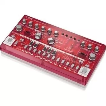 Behringer TD-3-SB bosinės linijos sintezatorius, raudonas permatomas