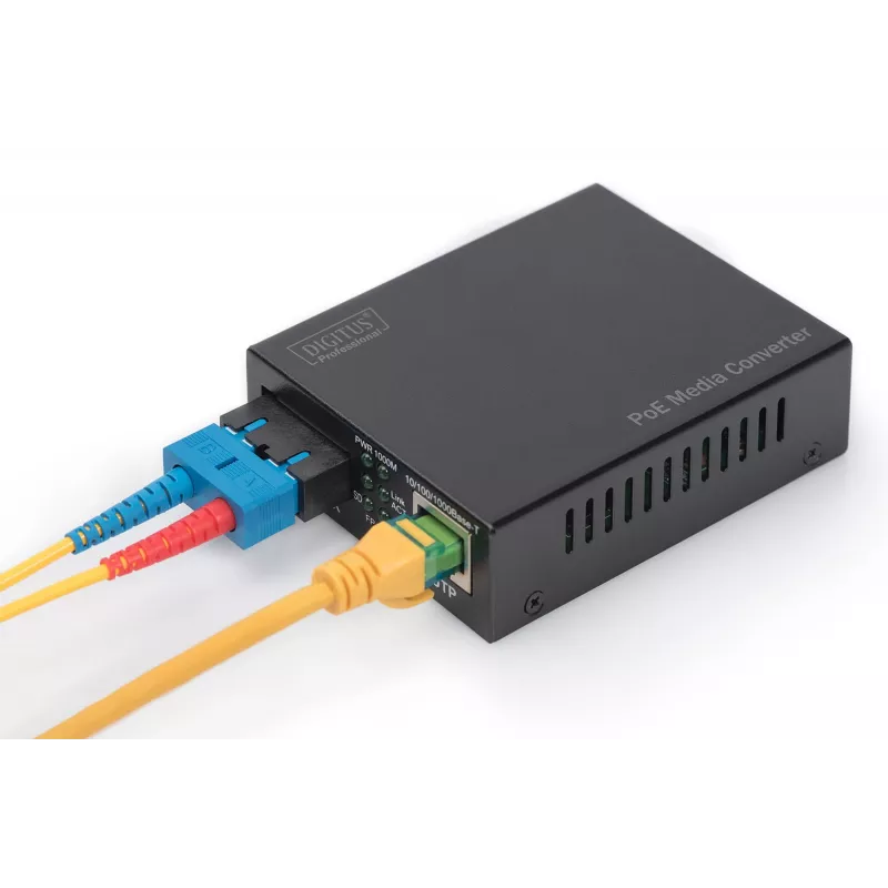 Digitus Gigabit PoE medijos keitiklis, RJ45 / SC, MM, PSE