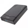 HDD/SSD korpusas Unitek Y-3035 — 2,5/3,5 colio SATA, USB 3.2 Gen 1 (USB Type-B), 6 Gbit/s, juodas, kintamosios srovės adapteris