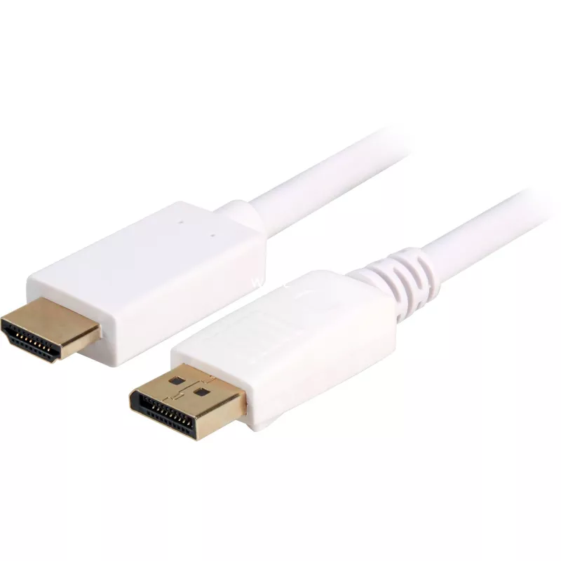 Sharkoon adapterio kabelis DisplayPort 1.2 > HDMI 4K baltas 3 metrai