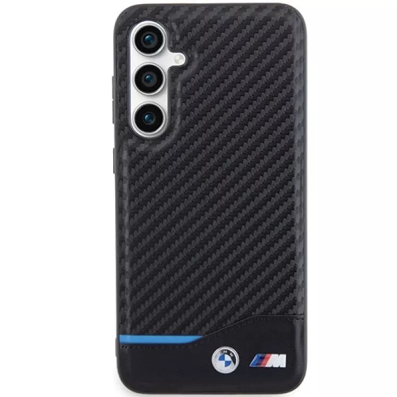 BMW | BMHCS23FE22NBCK | Užpakalinis dangtelis | Samsung | Galaxy S23 FE | Oda anglis | Juoda