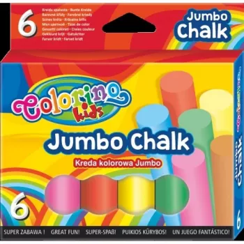 Colorino Kids JUMBO Spalvotos kreidelės 6 spalvos