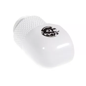 Aušinimo priedas BitsPower BP-DW90R — žalvaris baltas, matmenys 18×18×31,8 mm