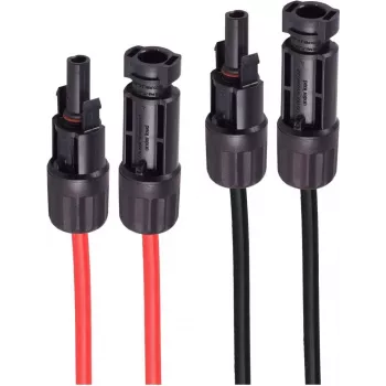 shiverpeaks ®-PV4 ilgintuvas, 6mm², 2 vnt. rinkinys raudona / juoda, 20 m (BS02-330916)