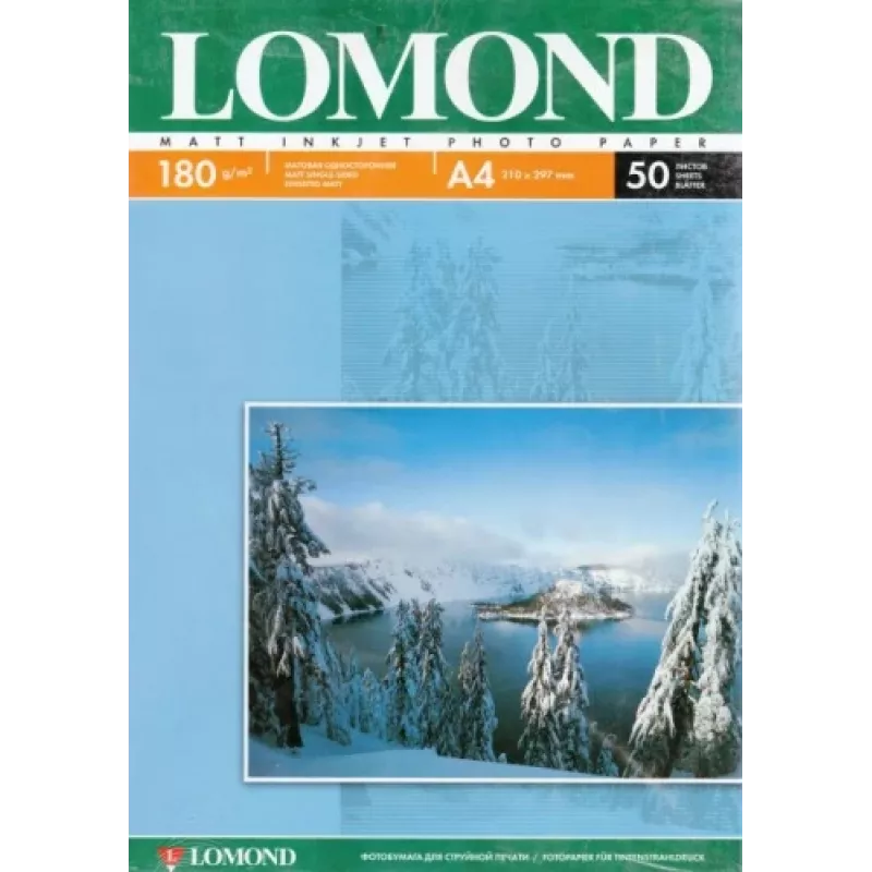 Lomond Photo Inkjet Paper Matte 180 g/m2 A4, 50 lapų