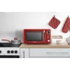 Solo mikrobangų krosnelė ant stalviršio ETA Storio Red Solo — 20 l, 700 W, 5 galios lygiai, 245 mm sukamoji lėkštė