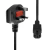 Maitinimo laidas ProXtend PC-GC15-001 1 m, juodas, maitinimo kabelis prietaisams ir kompiuteriams
