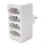 Maitinimo lizdų juosta Bachmann 921.273 – 4× Euro lizdai, balta PVC