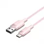 USB 2.0 A – USB-C laidas Vention CTNPH 2 m 3 A rožinis