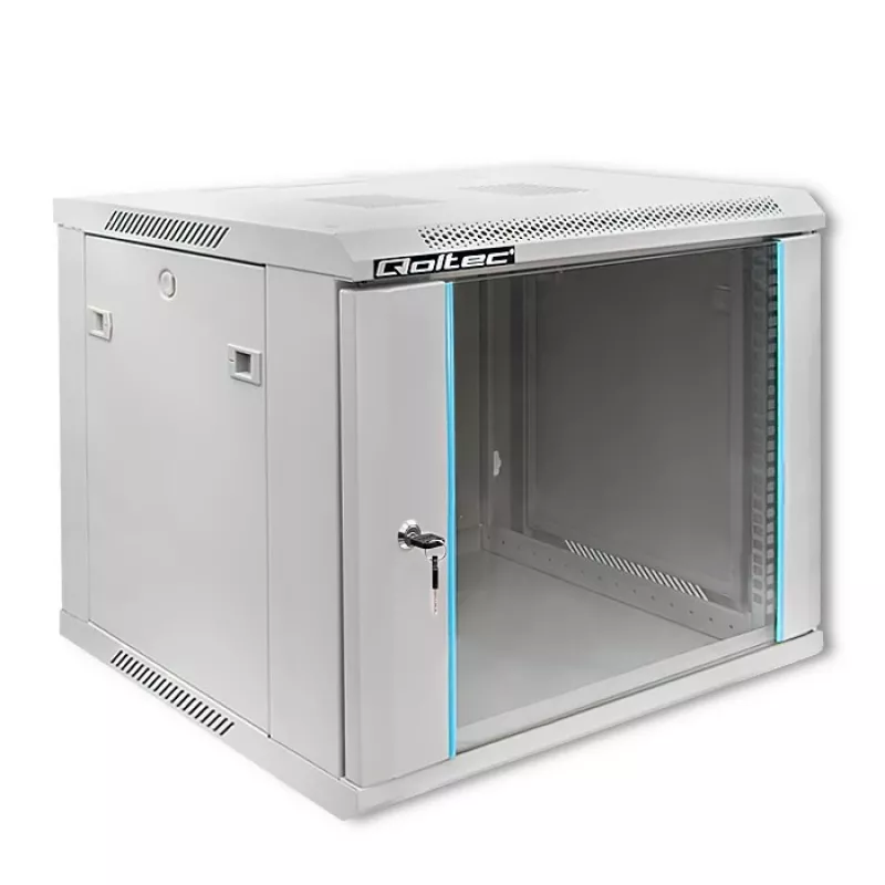 Stovo spinta QOLTEC 19 colių 9U 600x500x600 sieninė arba ant grindų montuojama serverio korpusas