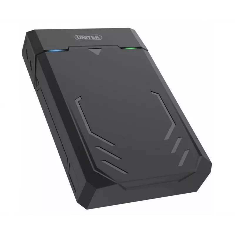 HDD/SSD korpusas Unitek Y-3035 — 2,5/3,5 colio SATA, USB 3.2 Gen 1 (USB Type-B), 6 Gbit/s, juodas, kintamosios srovės adapteris