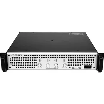 4 kanalų automobilinis garso stiprintuvas PSSO QDA-4400 — 4400 W RMS bendroji galia
