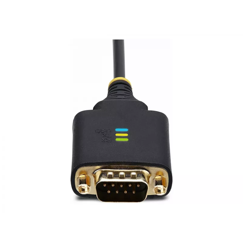 StarTech.com 4 m dviejų prievadų USB–serijinė sąsaja adapterio kabelis, keičiami DB9 varžtai/veržlės, COM išsaugojimas, USB-A į DB9 RS232, FTDI, 4 lygio ESD apsauga, Windows/macOS/ChromeOS/Linux – tvirta TPE konstrukcija
