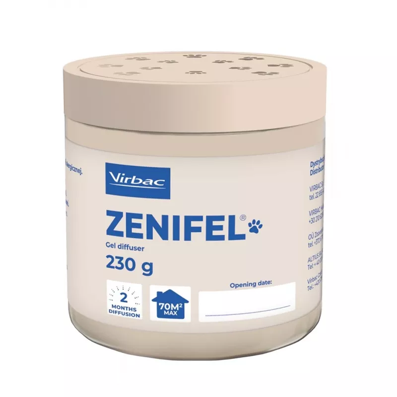 VIRBAC gelinis difuzorius katėms 230 g – raminantis feromonų difuzoriaus užpildas