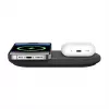 Belkin WIZ021VFBK – belaidis 2-in-1 įkrovimo kilimėlis su Qi2 technologija 15 W, juodas