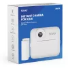Momentinio spausdinimo fotoaparatas vaikams SAVIO AN-01, baltas, 2,4 colio LCD, MicroSDHC iki 32 GB, USB-C, 1200 mAh baterija, be integruotos blykstės