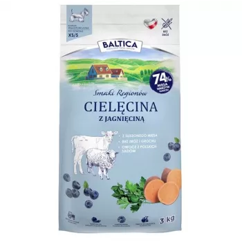 BALTICA regional flavours Small breeds Veršiena su ėriena – sausas šunų maistas – 3 kg