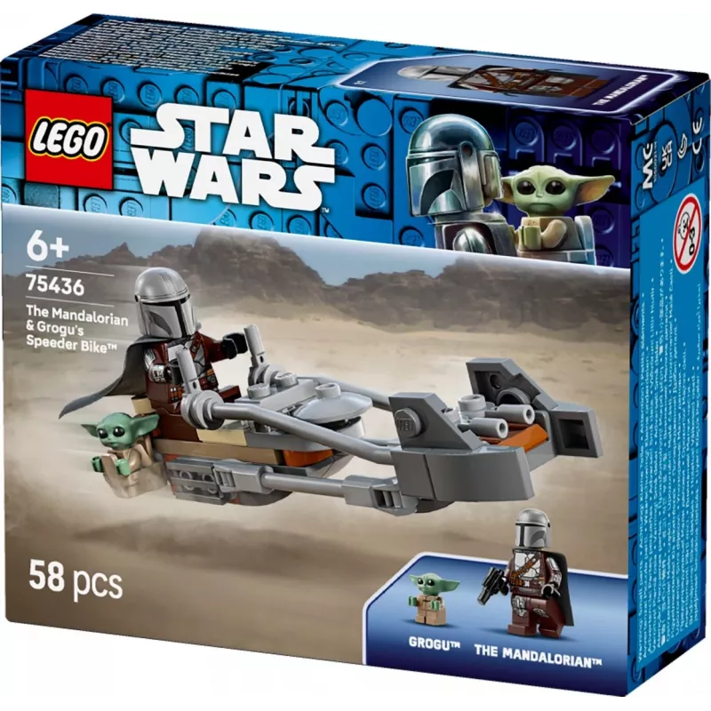 LEGO STAR WARS 75436 Mandaloriečio ir Grogu greitaeigis motociklas