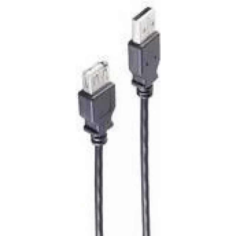 USB laidas USB 2.0 ShiverPeaks BS13-24055 5 m juodas