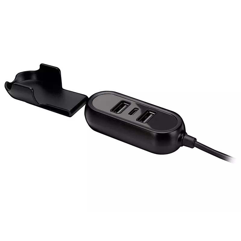 Automobilinis įkroviklis TRACER TRAADA46351 12–24V, 3×USB (iš viso 7,2A), USB‑C PD 18W