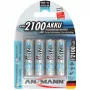 1x4 Ansmann maxE NiMH akumuliatoriaus pak. Mignon AA 2100 mAh 5035052
