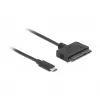 DeLOCK 63803 laido jungties adapteris USB C 22 kontaktų SATA juodas 0,5 m