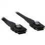 Inter-Tech - Vidinis SAS kabelis - Serial ATA 150/300/600 - 36 PIN 4iMini MultiLane į 36 PIN 4iMini MultiLane - 50 cm - užfiksuotas - Juodas