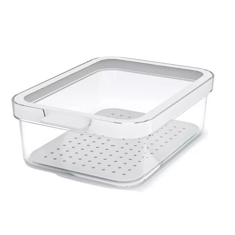 Maisto indas rotho 1053201100 Stačiakampis 1,2 L permatomas baltas, technopolimeras, tinkamas plauti indaplovėje
