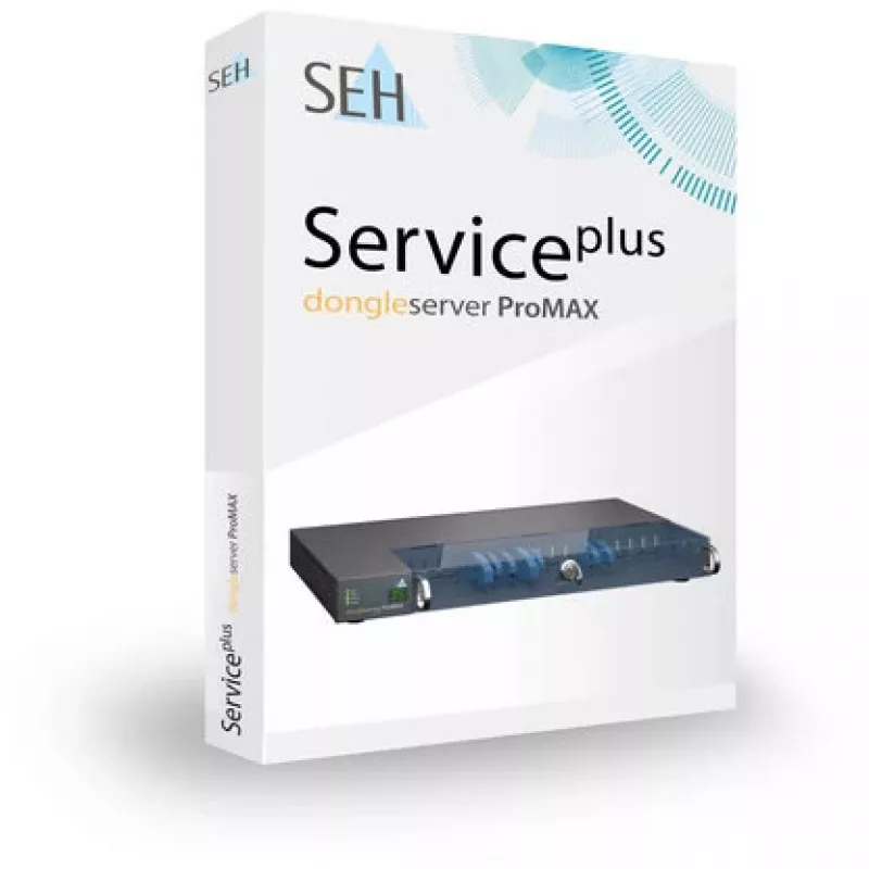Spausdinimo serveris SEH dongleserver ProMAX Ethernet LAN juoda, mėlyna