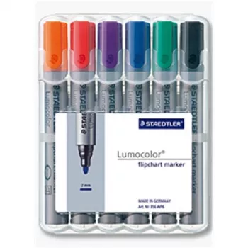 Marker Staedtler 356 WP6 6 vnt. Juoda Mėlyna Žalia Oranžinė Raudona Violetinė