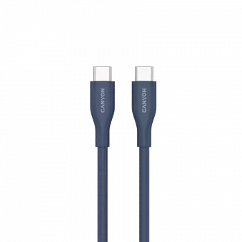 CANYON laidas CC60SC10 C-C 60W 1m Silikoninis Tamsiai mėlynas