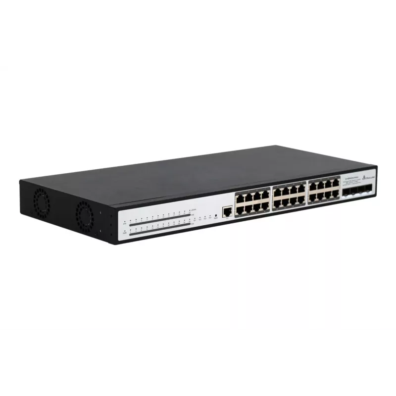 Valdomas komutatorius Extralink Chiron Pro 24x RJ45 1000Mb/s PoE 4x SFP+ L3 370W