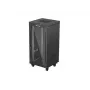 Laisvai stovinti stelažinė spinta LANBERG FF01-6624-12BL 24U 19 colių 600×600 mm, IP20, 1200 kg, juoda