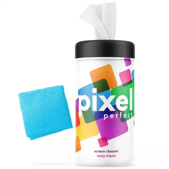 Valymo servetėlės it dusters Pixel Perfect - PP-W50, 50 vnt. pakuotė, pūkelių nepaliekančios ekrano ir lęšių servetėlės