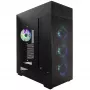 InWin Modfree Deluxe Big-Tower grūdintas stiklas – juoda