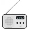 Nešiojamasis skaitmeninis radijas Adler AD 1907 — AM/FM, skaitmeninis imtuvas, žadintuvas, USB-C, 600 mAh baterija, LCD, 20 išsaugotų stočių, teleskopinė antena